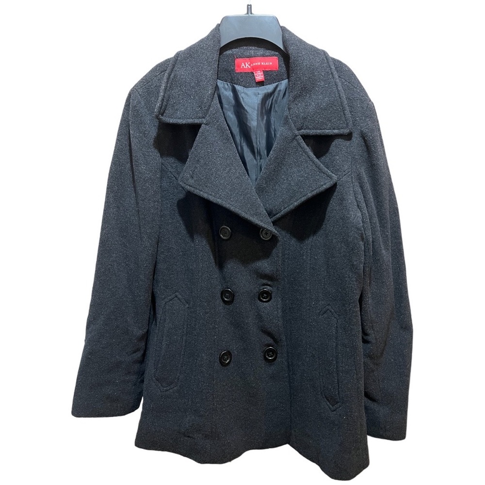 Anne Klein Charcoal Grey Coat | Large